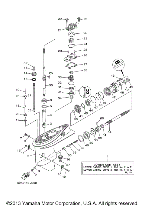 LOWER CASING DRIVE 1