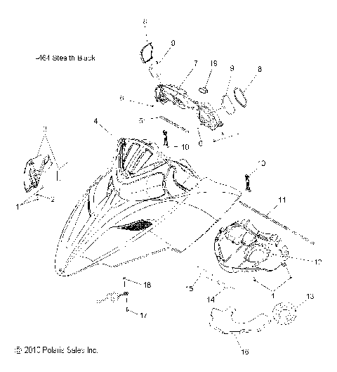 BODY, HOOD ASM. - S11PS6HSA/HSL (49SNOWHOOD11600SB)