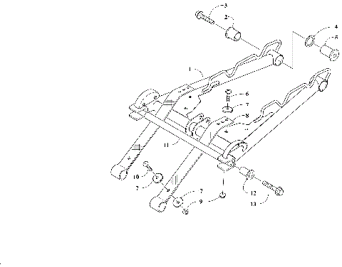 REAR SUSPENSION FRONT ARM ASSEMBLY [107474]