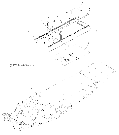 CHASSIS, SEAT RISER - S12SU4BEL (49SNOWRISER10WIDE)