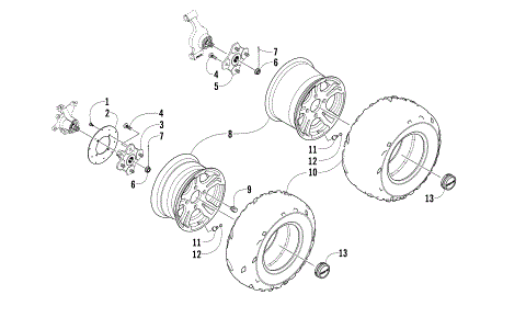 WHEEL AND TIRE ASSEMBLY