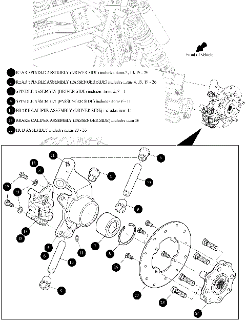 REAR SPINDLE ASSEMBLY [302585]