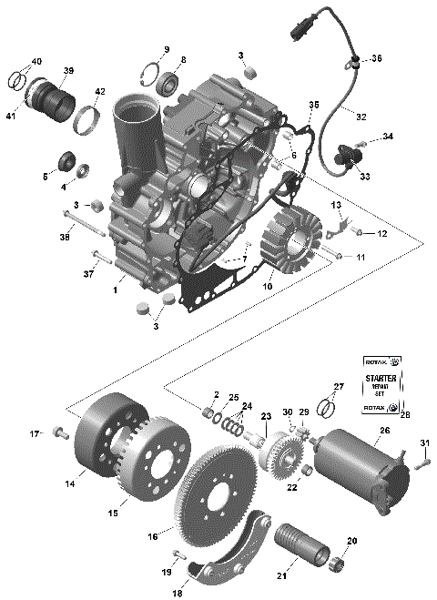 01- ROTAX - Magneto and Electric Starter