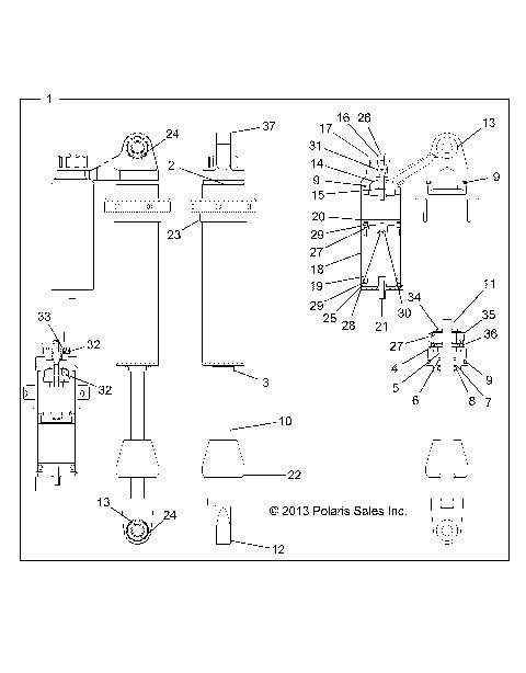 SUSPENSION, REAR SHOCK - Z14VH7EAJ/EAL (49RGRSHOCKRR7044051)