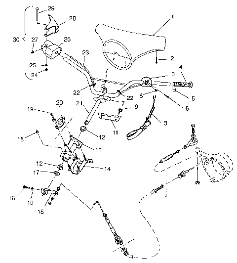 STEERING SL 650 STD B954358 (4932923292A013)