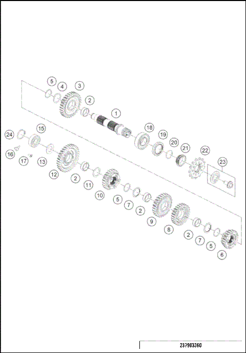 TRANSMISSION II - COUNTERSHAFT