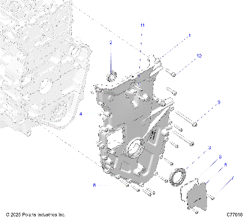 ENGINE, FRONT COVER AND RELATED - Z25RRL2KAL (C77016)