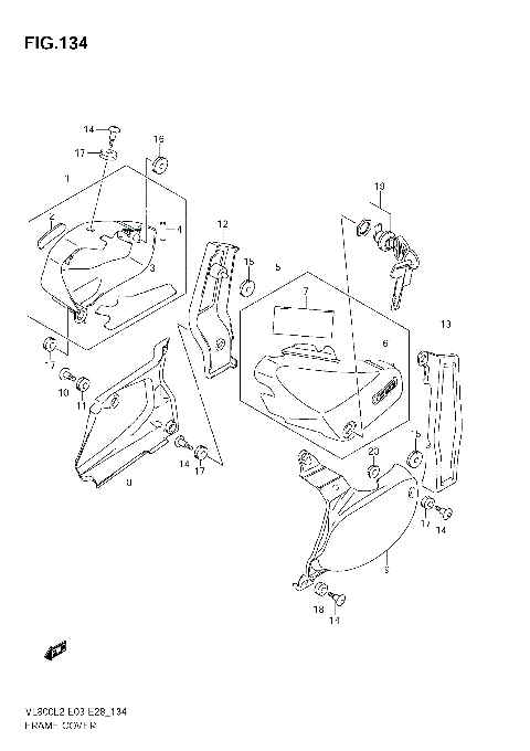 FRAME COVER (VL800  E33)