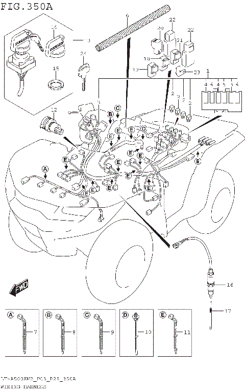 WIRING HARNESS (LT-A500XM2 P03)