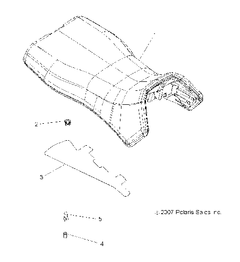 BODY, OPERATOR SEAT - A08DN76FC (49ATVSEAT08SPTRG500)