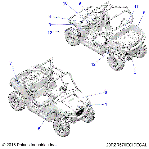 BODY, DECALS - Z20CHA57P2 (20RZR570EGIDECAL)