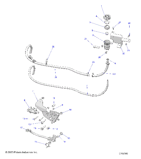 BRAKES, BRAKE PEDAL and MASTER CYLINDER - A24SGS95CT/S95FT/ET (C102582)