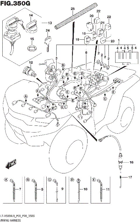 WIRING HARNESS (LT-A500XPZL9 P03)