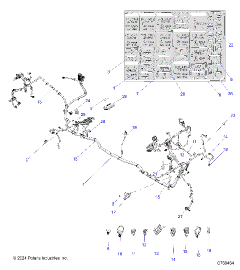 ELECTRICAL, WIRE HARNESS - R25RRV99AC (C730792)