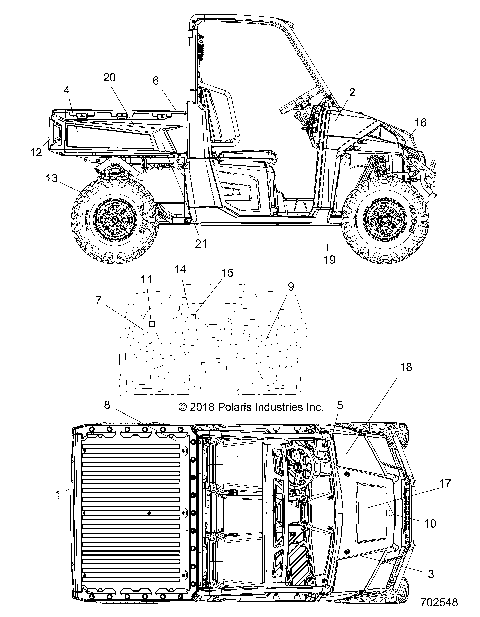 BODY, DECALS - R19RT_87 ALL OPTIONS (702548)