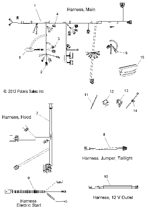ELECTRICAL, WIRE HARNESS - S14BA6GSL (49SNOWHARNESS146SBA)