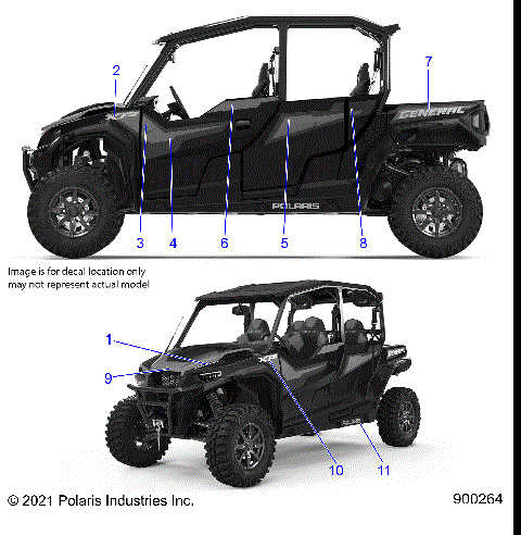BODY, DECALS - G21GMJ99AJ/BJ (900264)