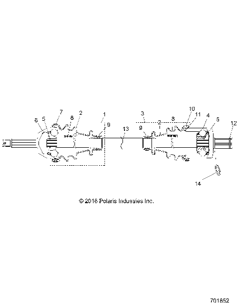 DRIVE TRAIN, FRONT DRIVE SHAFT - R17RMH57A4 (701852)