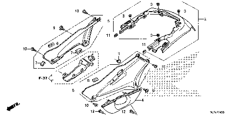 SIDE COVER@REAR COWL