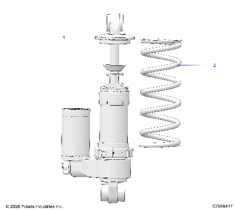 SUSPENSION, SHOCK, FRONT TRACK - S26TDL6LSA (C7046417)
