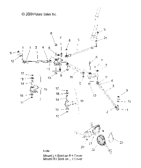 STEERING, LOWER and TIE RODS - S12PT5BSL/BEL (49SNOWSTEERING10550SHIFT)