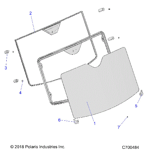 BODY, WINDSHIELD, FIXED - R19RSU99A/B (C700484)