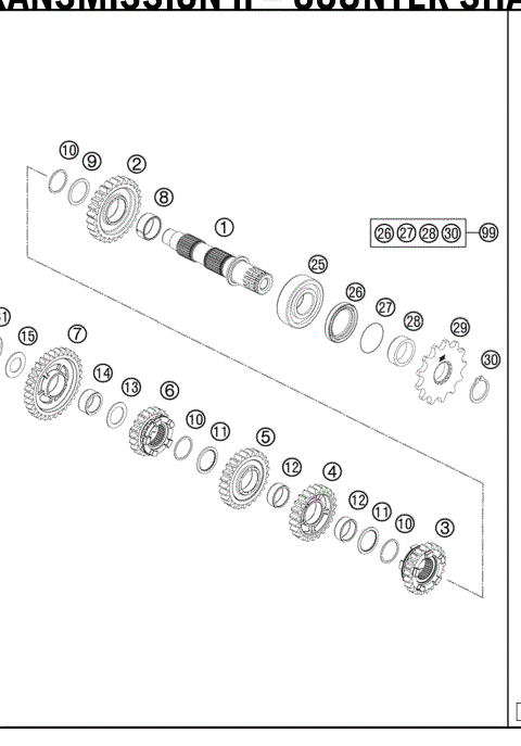 TRANSMISSION II –COUNTERSHAFT 