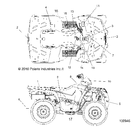 BODY, DECALS - A17SEA57N1/EE57N1/NL [100945]