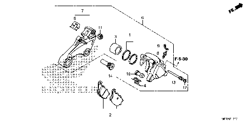REAR BRAKE CALIPER (1)