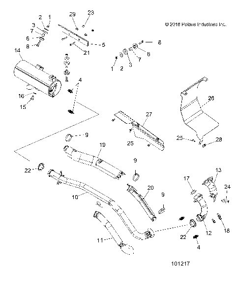 ENGINE, EXHAUST - A17SDS57C2/E2 [101217]