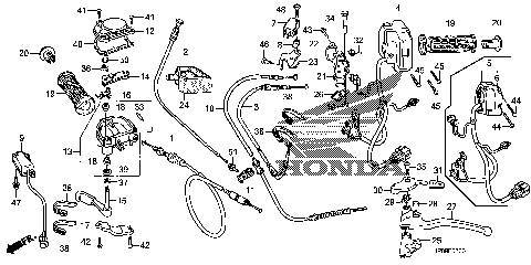 HANDLE LEVER@SWITCH@CABLE