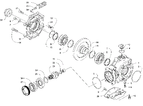 REAR DRIVE GEARCASE ASSEMBLY [301262]