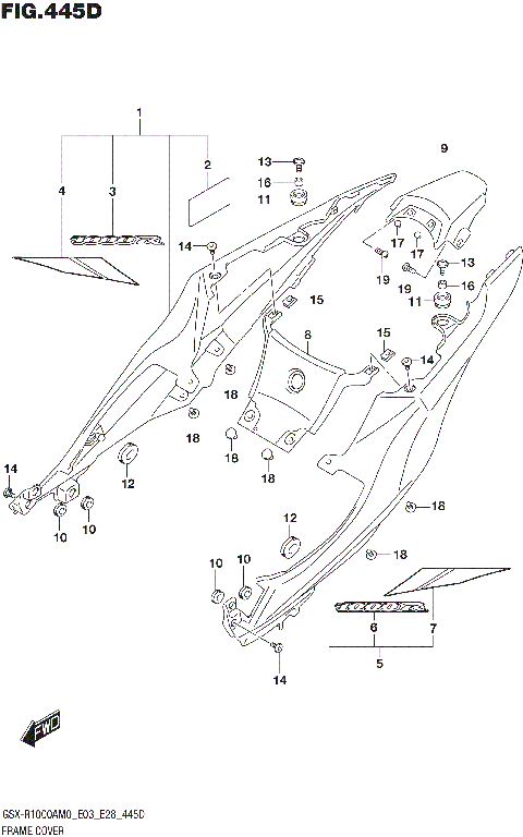 FRAME COVER (GSX-R1000RA)