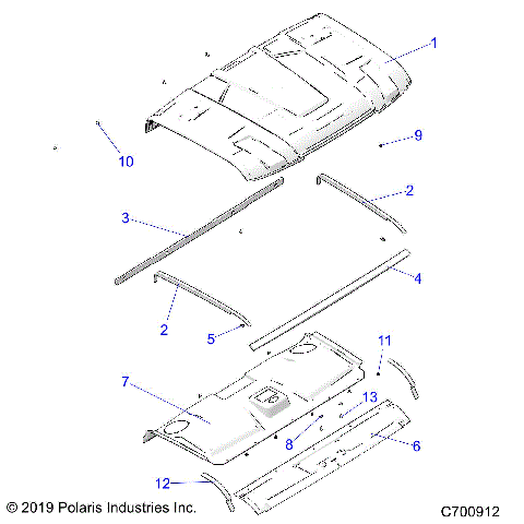 BODY, ROOF - R20RRK99A9/AA/AF/AP/AX/B9/BA/BF/BP/BX (C700912)