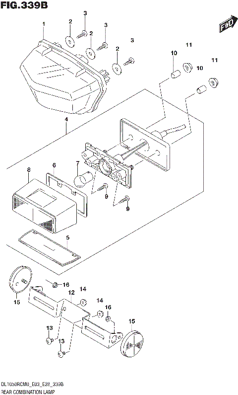 REAR COMBINATION LAMP (DL1050RC)
