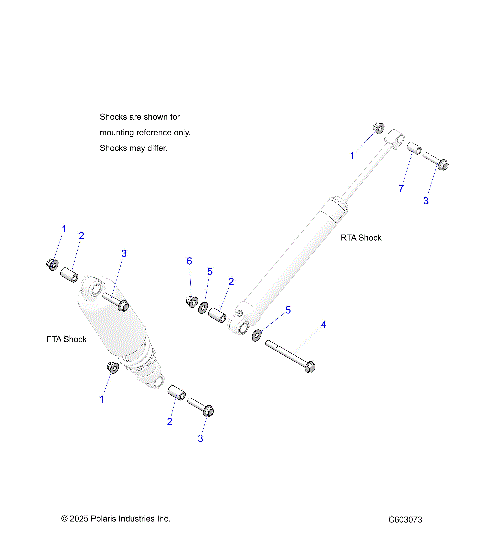 SUSPENSION, SHOCK MOUNTING, REAR SUSP. - S26TFF6RSL/TFP6RSL (C603073)
