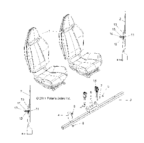 BODY, SEAT MOUNTING and BELTS - R12JT87AB/AD/AS/AW/9EAW (49RGRSEATMTG12RZRXP)
