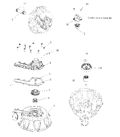 ENGINE, COOLING SYSTEM and WATER PUMP - A15SVA85HD (49ATVWATERPUMP13SPXP850)