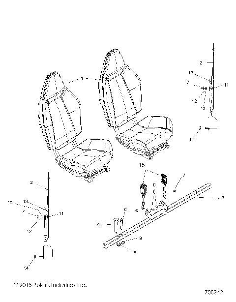 BODY, SEAT MOUNTING and BELTS - Z16VHA57A2/EAK/AS (700342)