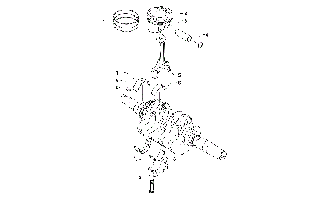 CRANKSHAFT AND PISTON ASSEMBLY [300034]