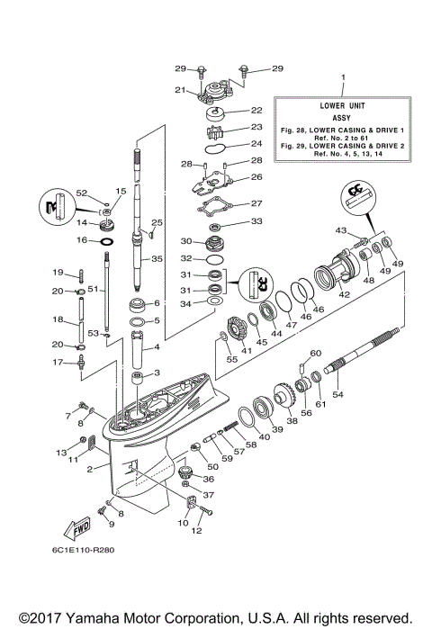LOWER CASING DRIVE 1