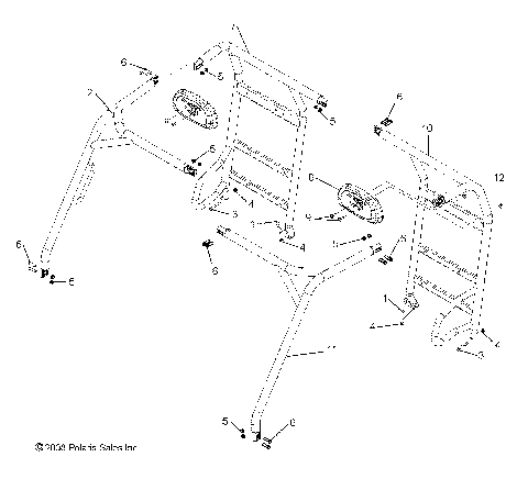 CHASSIS, CAB FRAME - R09HH68/HY68 ALL OPTIONS (49RGRFRAME097004X4)
