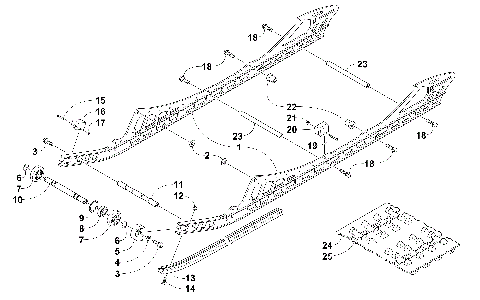 SLIDE RAIL AND TRACK ASSEMBLY [101466]