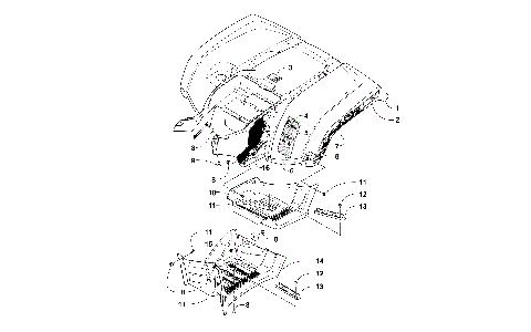 REAR BODY PANEL AND FOOTWELL ASSEMBLIES [301186]
