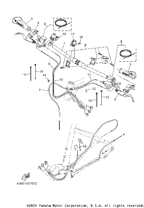 STEERING HANDLE CABLE
