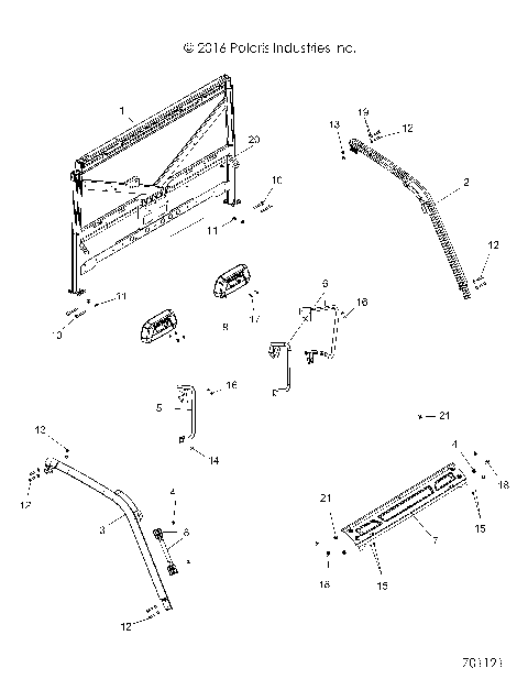 CHASSIS, CAB FRAME - R18RT_87 ALL OPTIONS (701121)