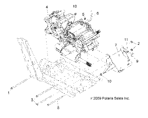DRIVE TRAIN, MAIN GEARCASE MOUNTING - R13RH50AG/AH/AM/AR (49RGRGEARCASEMTG10)