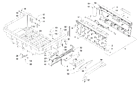 CARGO BOX AND TAILGATE ASSEMBLY [301680]