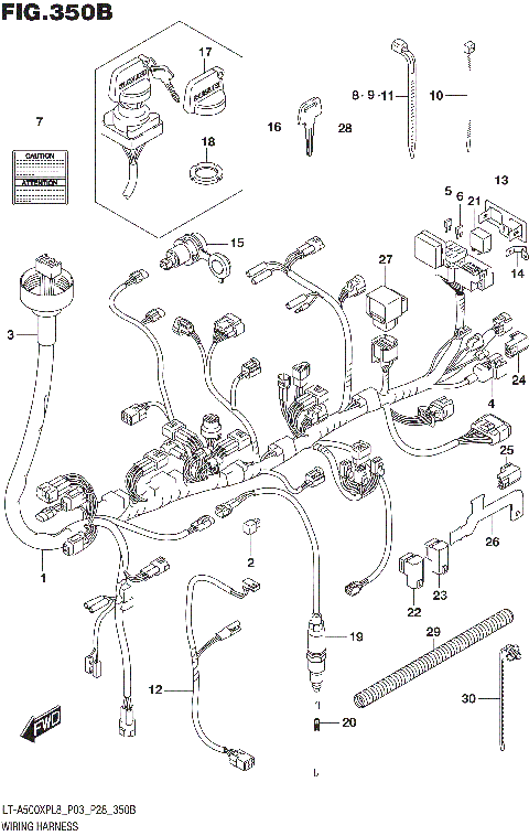 WIRING HARNESS (LT-A500XPL8 P28)
