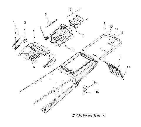 CHASSIS, REAR - S07PS6FS/FSA (49SNOWCHASSISRRSWTCH)